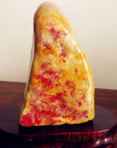 Natural Changhua chicken blood stone ornaments (red and bright soft steel bottom Shoushan Laos Tianhuang stone Bahrain)