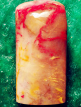 Natural Changhua Chicken Bloodstone Seal Engraving (Good Luck at the Head Nephrite Bottom Pink Jelly Bahrain Shoushan Laos Tianhuang