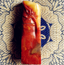 Shoushan stone crystal candle red color hibiscus Stone Festival high seal warm and delicate Changchang Hua chicken blood Laos Tianhuang