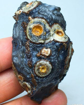 Alxa eyes original stone violets natural pictographic strange stones (Qi Tian Dasheng) God of wealth money string eyes