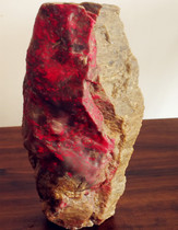 Natural Changhua chicken blood stone ornaments (Hongfu Qitian) ox horn jelly soft steel bottom Bahrain Shoushan Laos Tianhuang stone