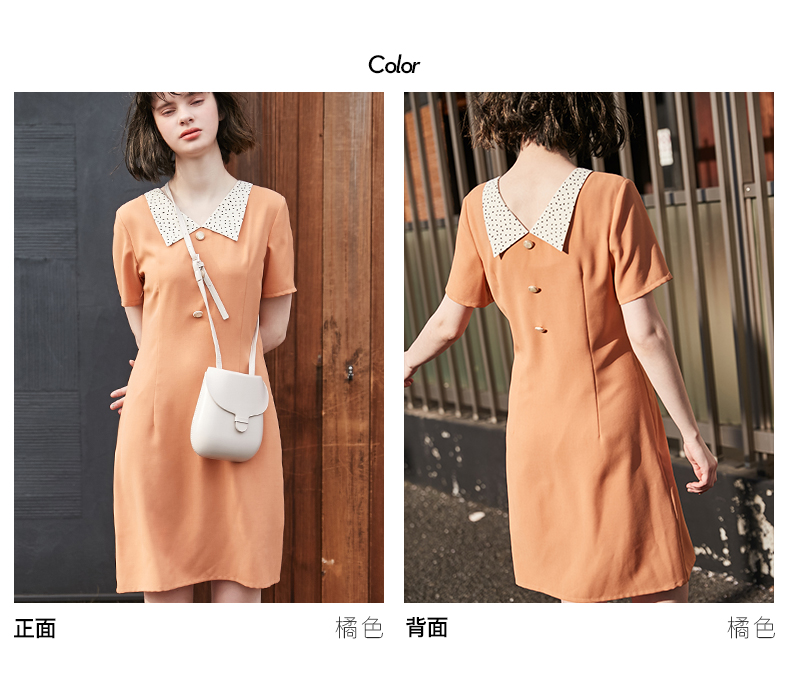 Váy mùa hè mới của phụ nữ Oece2019, váy retro rất cổ tích của Pháp, váy siêu nhỏ tươi mới - Váy eo cao váy thắt eo