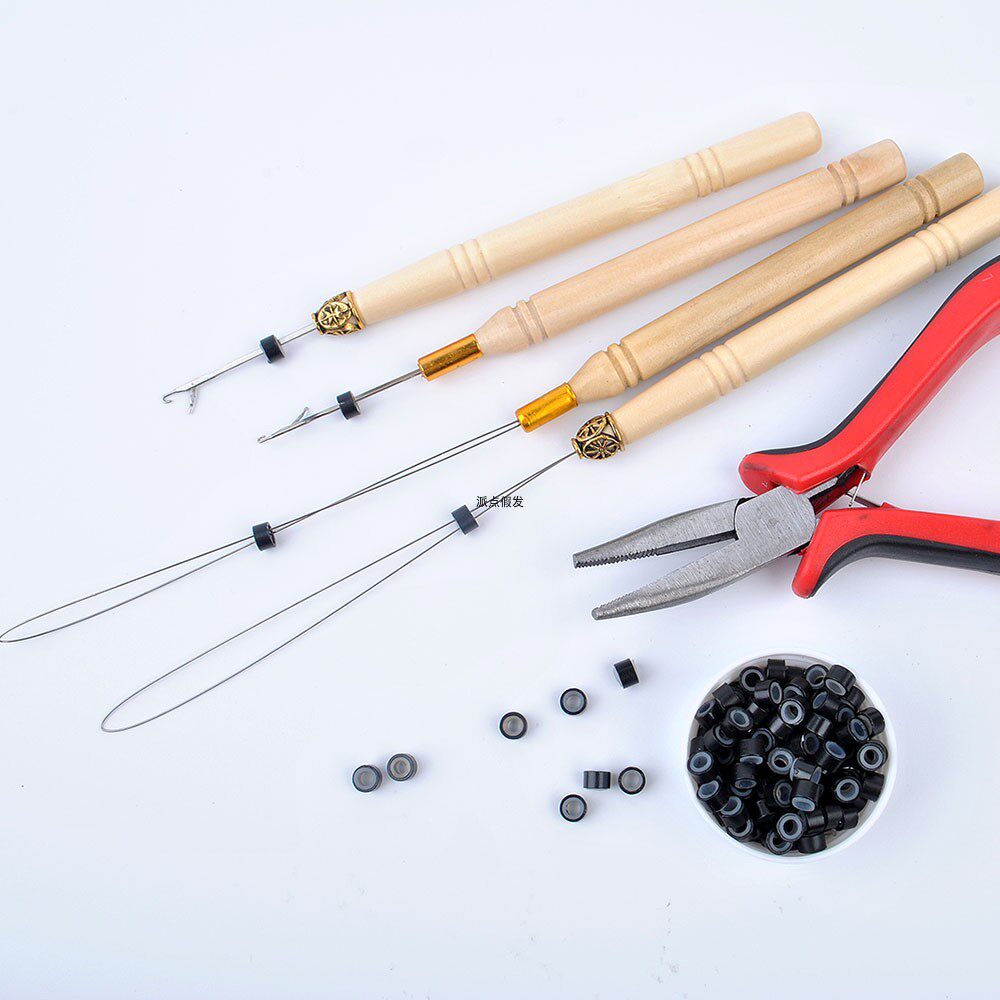 Send point wig hair extension pliers Crochet set Hair extension tools Multi-function pliers Hair extension special hair extension buckle