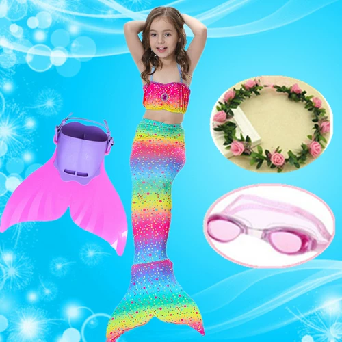 Купальник, детский наряд маленькой принцессы для школьников, крой «рыбий хвост»