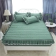 Đầm trải giường bằng vải ren dày một mảnh Simmons nệm bảo vệ chống trượt 1,8m1,5 mét màu đặc - Trang bị Covers
