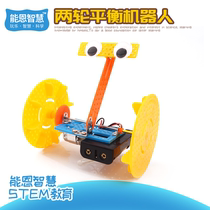Technology small production DIY two-wheeled balance car robot primary and secondary school students scientific experiment small invention handmade toys