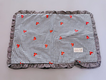 Pure cotton plus cotton thick net red lace pillowcase zipper pair of medium pillowcase gauze letter closure pillow cotton