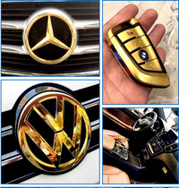 Car Mark Interior Gilded Gold Rose Gold Black Gold National single brush plated machine 18K24K Golden Brush Gold brushed gold