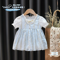 Baby Princess Dress 2021 New Summer Ocean Qi Children One Year Old Birthday Gown Loretta Girl Dress Loretta Girl Dress