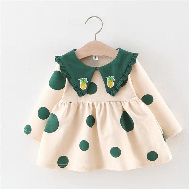 2021 spring new girl baby children's dress baby spring and autumn Korean version long-sleeved children's princess dress foreign style