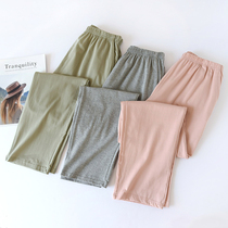 Pajama pants mens summer cotton trousers spring and autumn casual autumn and winter thin section home pants long loose ladies home pants