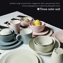Creative fashion simple ceramic tableware set Western restaurant steak plate mug Rice Bowl Noodle Bowl soup bowl