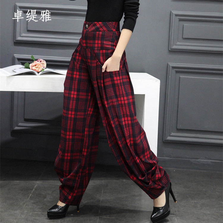 The new Latin modern standard dance wide leg pants long pants dance pants small leg pantings bloomer mid-waist pants wide leg women's pants