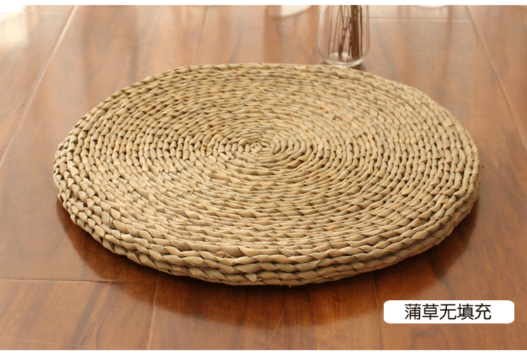 Dày rơm tatami futon đệm thiền thiền yoga Phật tròn đan mat lông kiểu Nhật ngô - Ghế đệm / đệm Sofa nệm lót ghế văn phòng