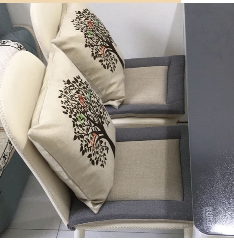 Linen ăn uống ghế ghế đệm ghế văn phòng đệm đệm sinh học phân dày mùa đông mông pad - Ghế đệm / đệm Sofa thảm trải ghế sa lông