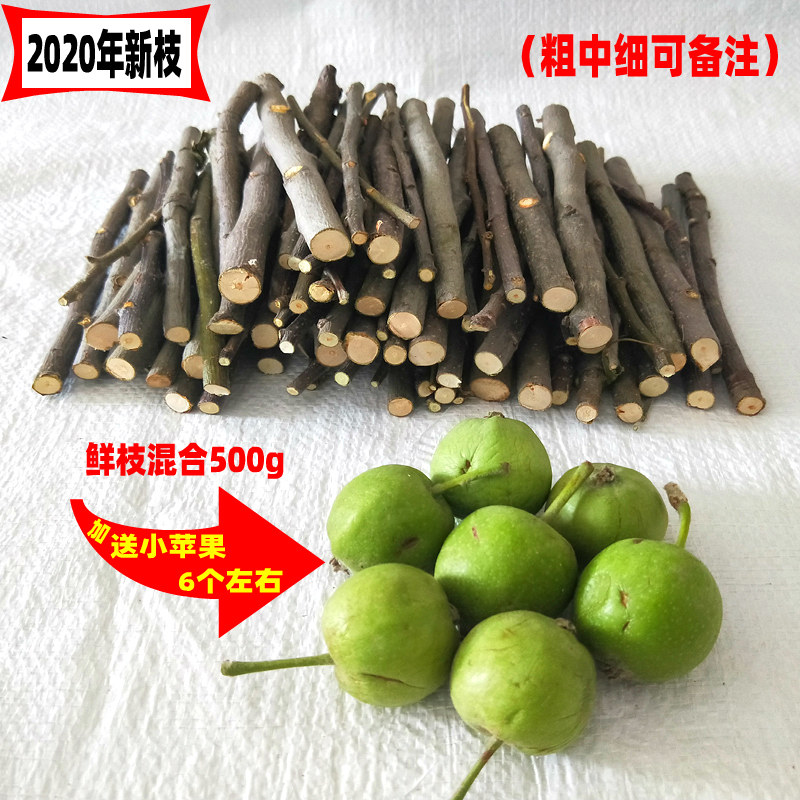 One get one free 20 years drying apple branch chinchilla rabbit hamster molar stick sweet bamboo bite wood branch thick and thin length and short customization