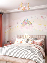 Maike childrens room wall cloth Rainbow Girl murals Princess Room Girl room bedroom whole house custom seamless wall cloth