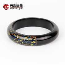 Tiancai lacquer ware natural lacquer bracelet camphor wood tire lacquer art jewelry traditional handicraft handmade