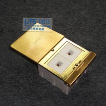  Type 86 ground plug Henghui ground plug Flat push slide cover side slide phone computer ground plug