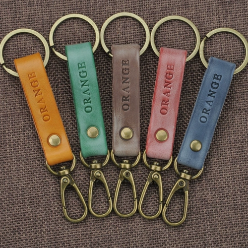 Оригинальный кожаный брелок ручной работы, из натуральной кожи, делается под заказ, воловья кожа