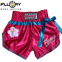 Fluore Fire Blood Muay Thai короткие штаны Sanda Fighting Fighting Training Competition Взрослые профессиональные боксерские штаны