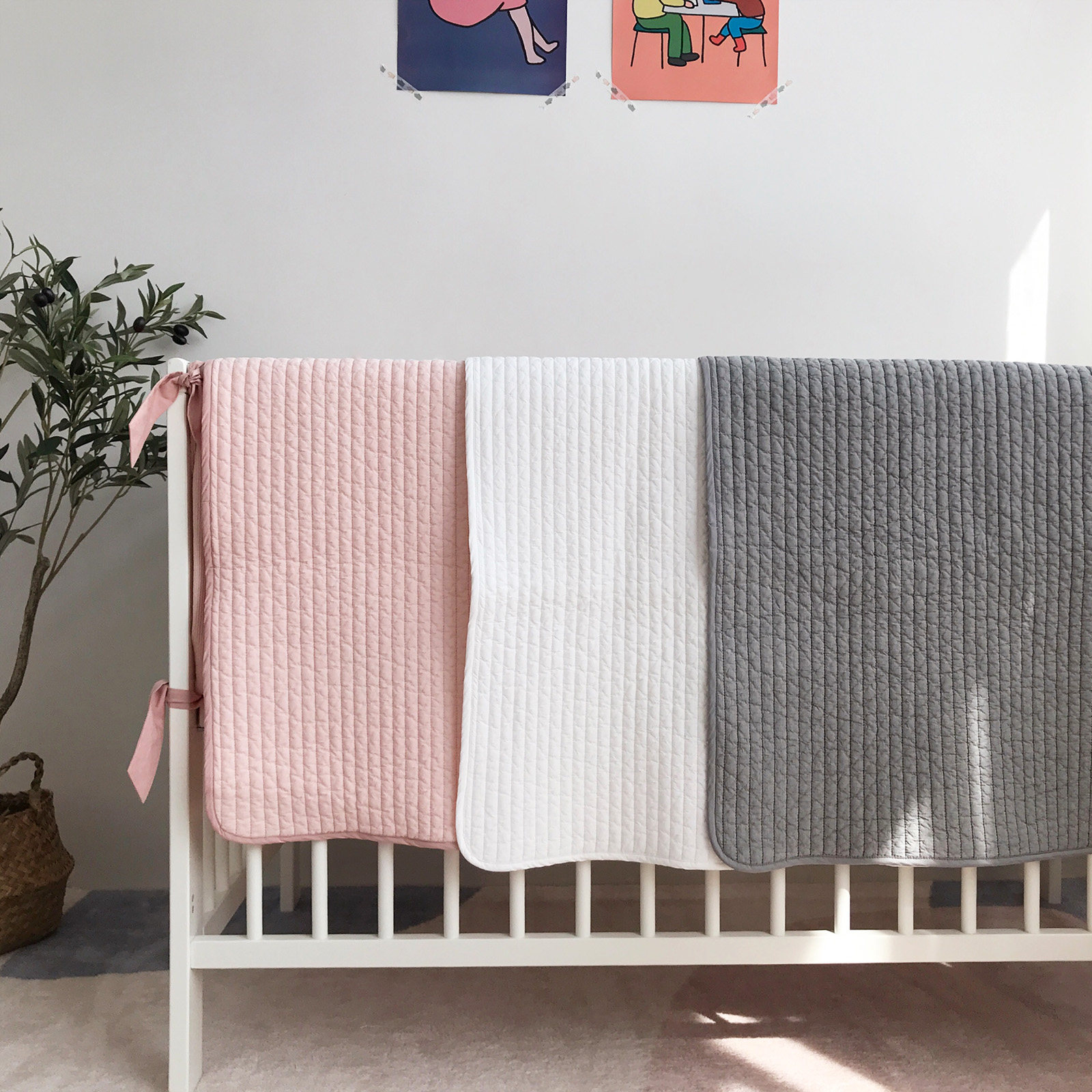 Korean style cotton quilting craft kindergarten children's multifunctional air conditioning quilt bed blanket mattress