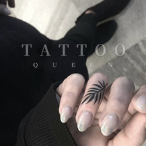  FLOWER ARM QUEEN TATTOO QUEEN 122 Dark finger leaves Harajuku girl tattoo stickers 6