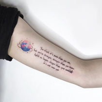 Flower Arm Girl TATOO X40 original Celophone Stars Empty Pentagram English Alphabet tattooed with a two sets