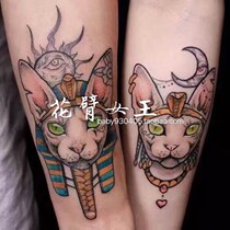 Floral arm teenage TATOO S29 S30 lovers retro Svenx kitty Pharaoh Old Tattoo Sticker Stickler Stickler