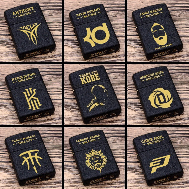CobbiCurry James Owen Lillard Maddy Harden basketball superstar LOGO kerosene lighter