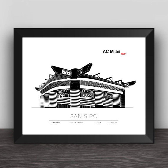 AC Milan fans home San Siro Stadium photo frame AC Milan Fans Gifts Swing-Taobao
