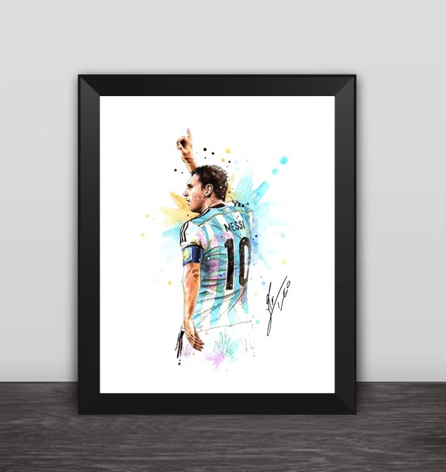 Messi World Cup art photo frame around the Argentina team Argentina MESSI commemorative decoration fans gifts