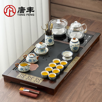 Fully Automatic Tea Tray and Tea Set 2026 New Model Household Kettle Integrated Kung Fu Tea Set Tea Table Complete Set