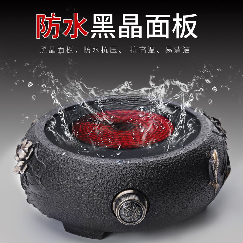 Tang Feng cast iron of high - power electric TaoLu boiled tea stove relief household ceramics glass tea pot, electric heating furnace