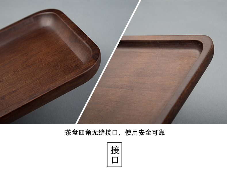 Tang Feng bamboo tea tray was retro contracted saucer individual household Japanese is suing portable dry mercifully tea tray