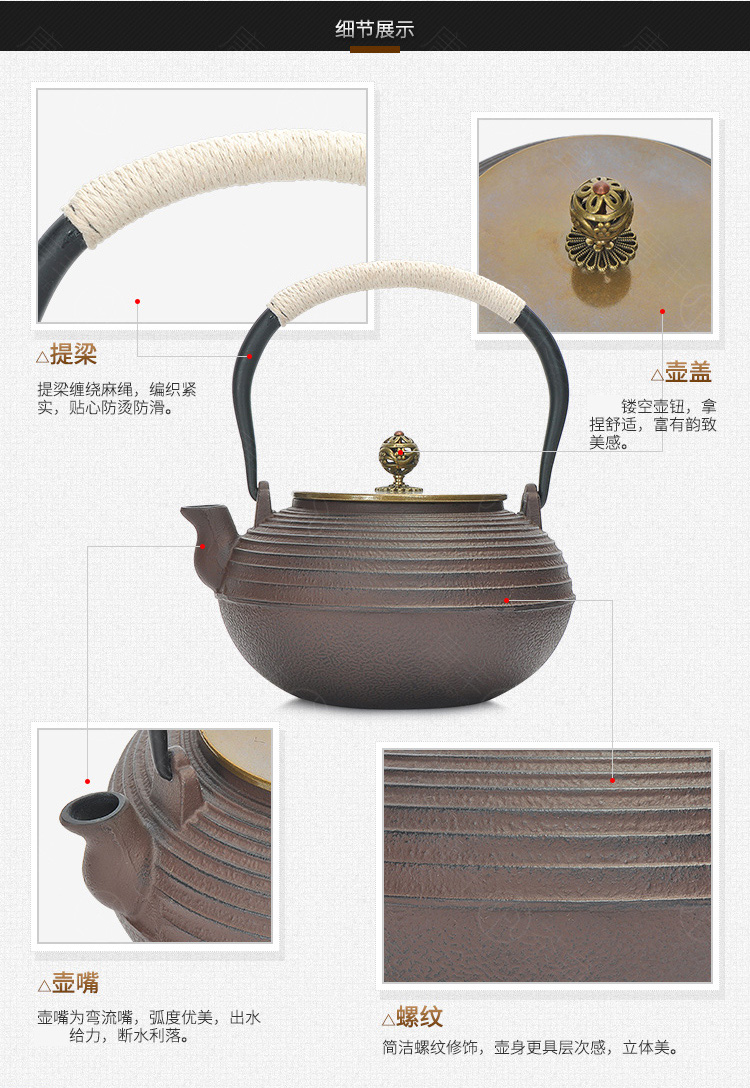 Tang Feng cast iron pot of tea kettle Japan electric heating electric TaoLu cast iron teapot brother pot kettle suit
