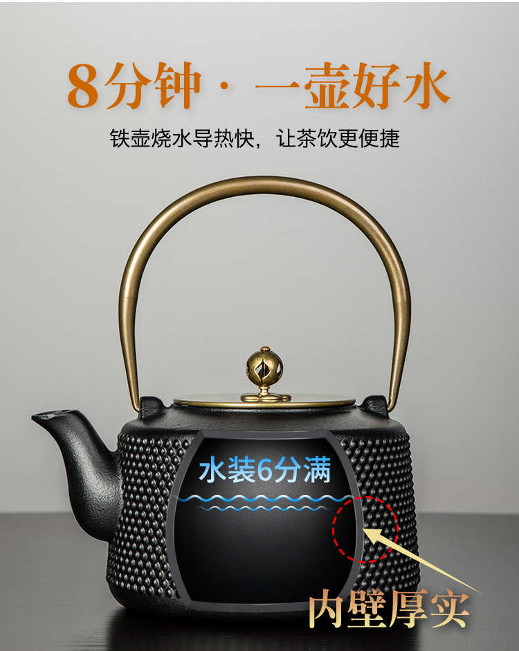 Tang Fengtie cast iron pot of cooked pot household contracted electricity TaoLu kettle electrothermal furnace boiling tea is tea stove suits for