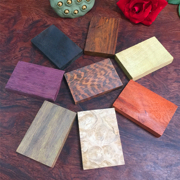 Brand stock Red wood small material Ping Christmas Material Patch Sign Wood-like Purple Sandalwood Corner Diy Wood 46 cards-Taobao