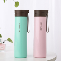 Music buckle Buckle Insulation Cup for men and women 304 Stainless Steel Simple custom water cup Tea tea portable with hand cup