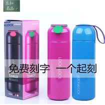 Music Buckle Music Buckle Insulation Cup Mark Cup Korean Version Creative Stainless Steel Tea Cup Outdoor Sports Portable Water Cup