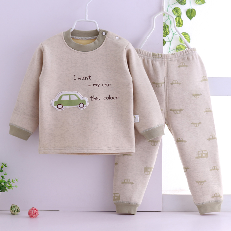 [Đặc biệt hàng ngày] trẻ em cộng với đồ lót nhung nhiệt siêu mềm cho trẻ sơ sinh mùa xuân và mùa thu đông quần áo ấm quần lót bé gái
