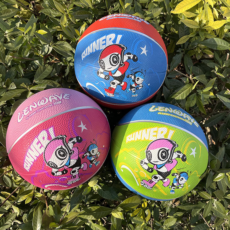 Lanway Children Thickened Rubber Basketball Abrasion Resistant Kindergarten Special 3 Small Leather Ball Baby Safety Toy