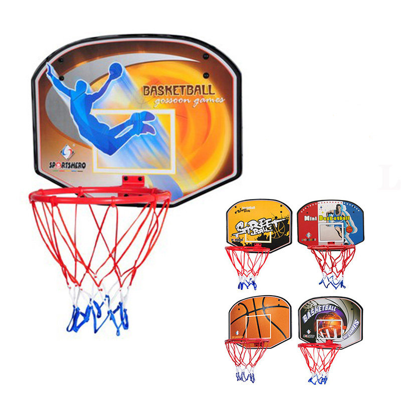 Jeyuki Children's Basketball Box Indoor Hanging Basketball Board Rack Small throw basket Basketball Circle 80311C Kindergarten Home