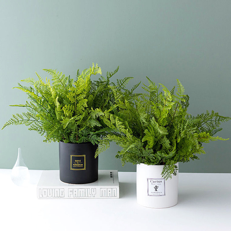 Nordic modern minimalist outdoor forest simulation plants green plants flowers and plants bonsai vase set pot ornaments