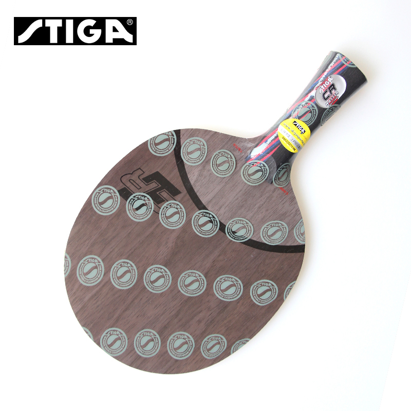 STIGA Stiga table tennis racket red and black carbon king 7 6 CR WRB table tennis floor straight shot horizontal shot