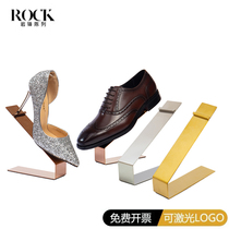 Simple stainless steel shoe support display rack adult shoe display rack shopping mall counter high heels display bracket storage shoe rack