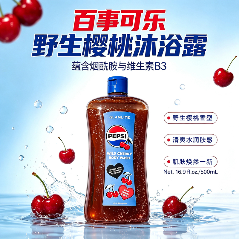 Bestseller X Glamlite Collaboration Shower Gel and Scrub Wild Cherry Vanilla Bestseller X Glamlite Collaboration Shower Gel and Scrub Wild Cherry Vanilla