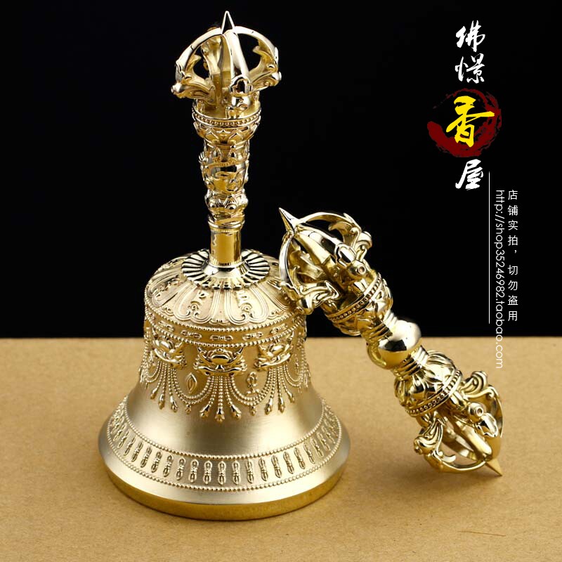 Buddhist Pure Incense House Tibetan Buddhism Pure Bronze Diamond Bell Pestle Pestle Hidden and Intimate Ware 5 cobalt Pestle exquisite to the extreme