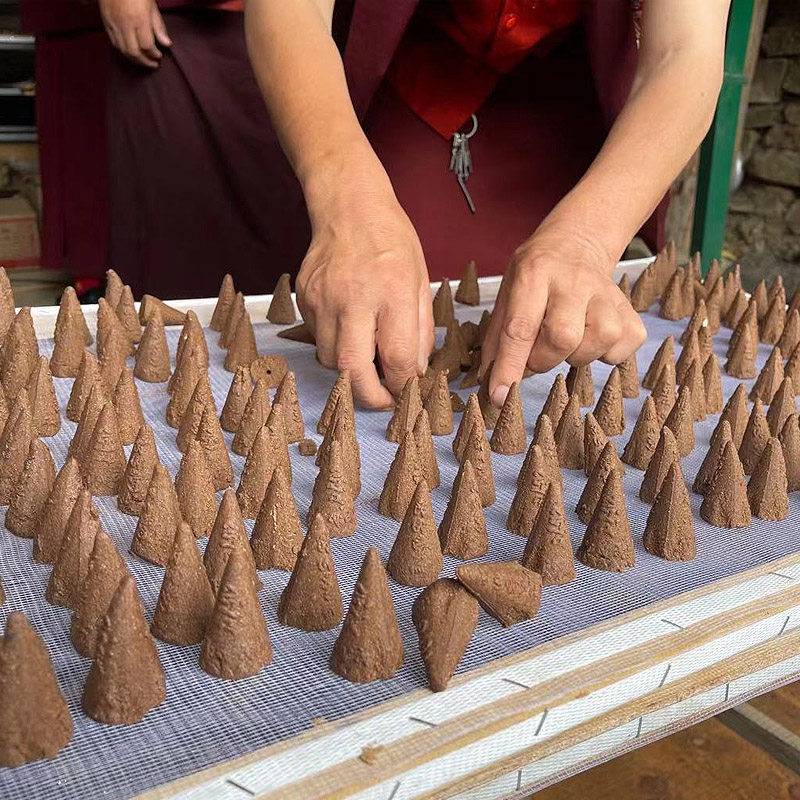 Jiong Empo Temple Gallic Smoke for Taxiang 108 Taste Artisanal Tibetan Dense Scent of Dense Incense Smoke for Tibetan Incense Powder for Tibetan Incense Smoke