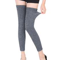 Cashmere protective legs over knee socks warm and old chill legs male and female 4 seasons wool kneecap lengthened thin anti slip foot cover